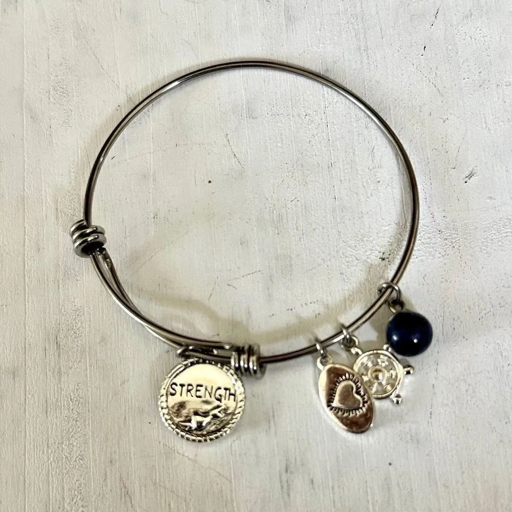 Footnotes Too silver charm bracelet